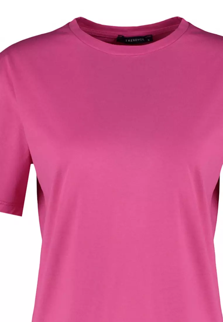 Crew Neck Boyfriend Knitted T-Shirt