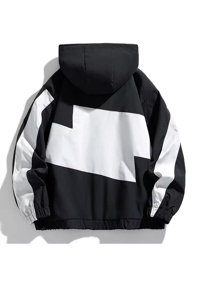 black and white nike bomber jacket