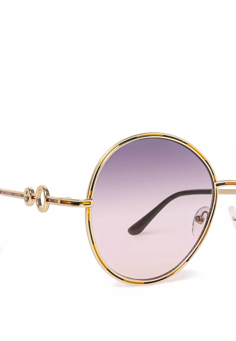 Kacamata Oval Pelek Penuh Ungu Kebesaran