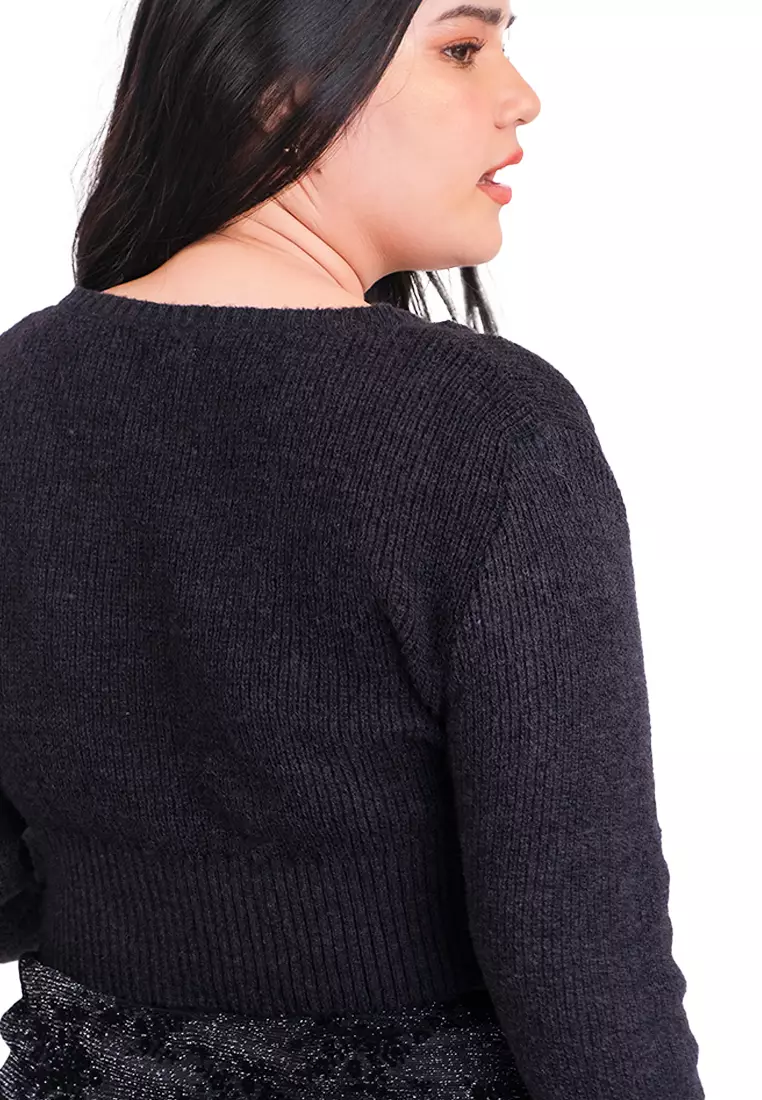 Black Soft Touch Cropped Cardigan