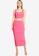 MISSGUIDED pink Rib Sweetheart Top And Skirt Co Ord 44BFEAAD441BD1GS_4