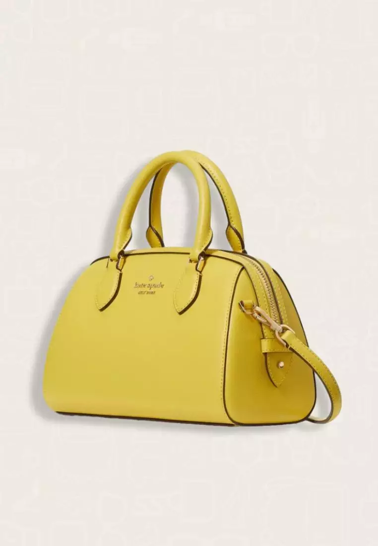 Kate Spade Madison Saffiano Leather Duffle Crossbody Lime Slice