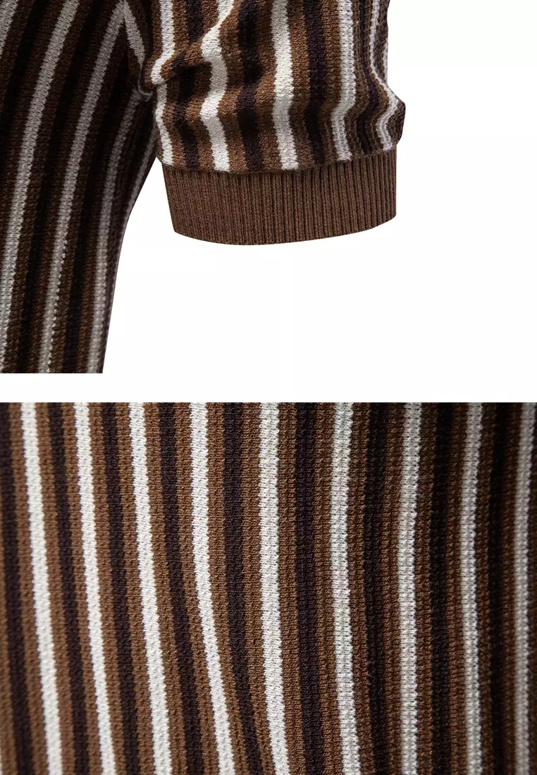 Business Striped Polo Shirt AX-PSD8032