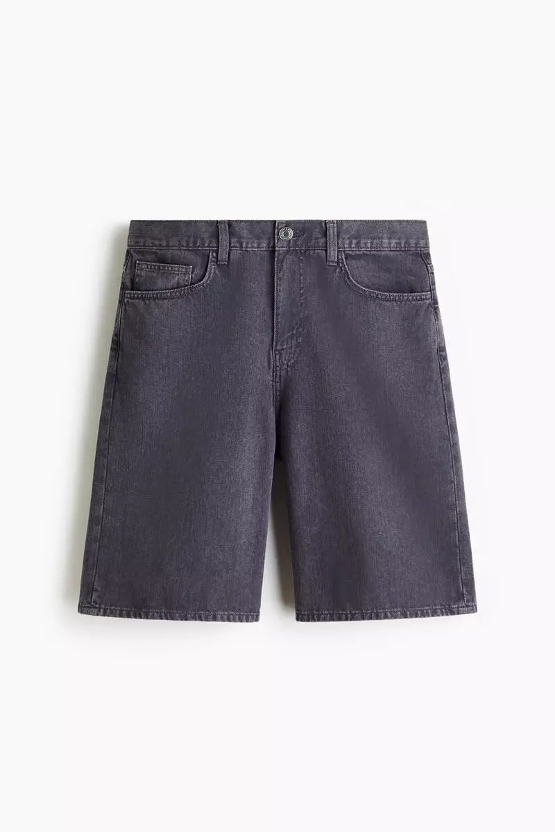 Relaxed denim shorts