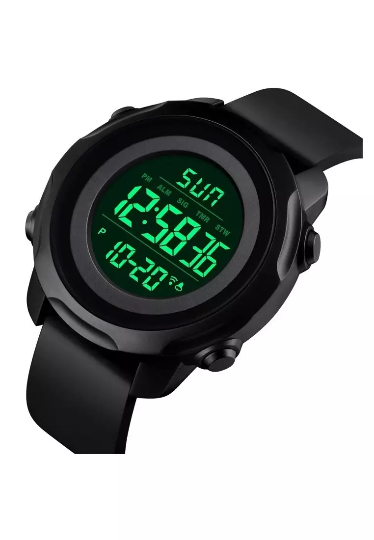 Jam Tangan Digital Sporty Pria Waterproof Strap Tali Material Silicone 1540 ORIGINAL