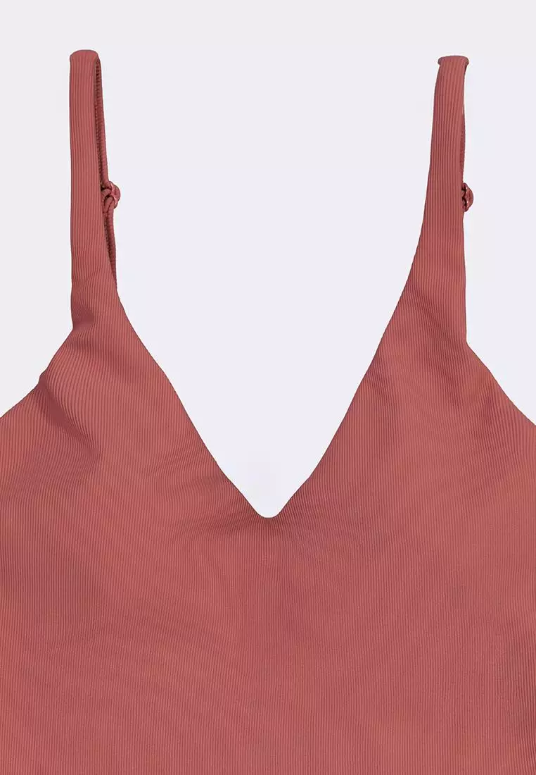 Women's V-Neck One Piece Swimsuit