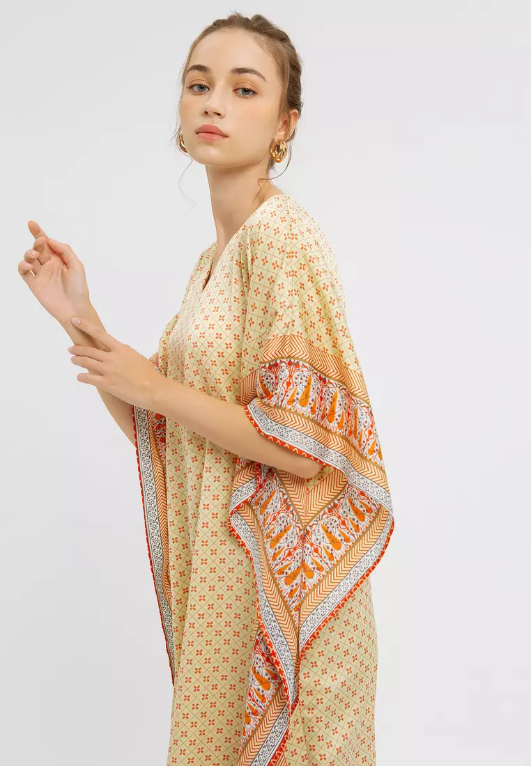 Minimal Kaftan Tahira Lime Yellow