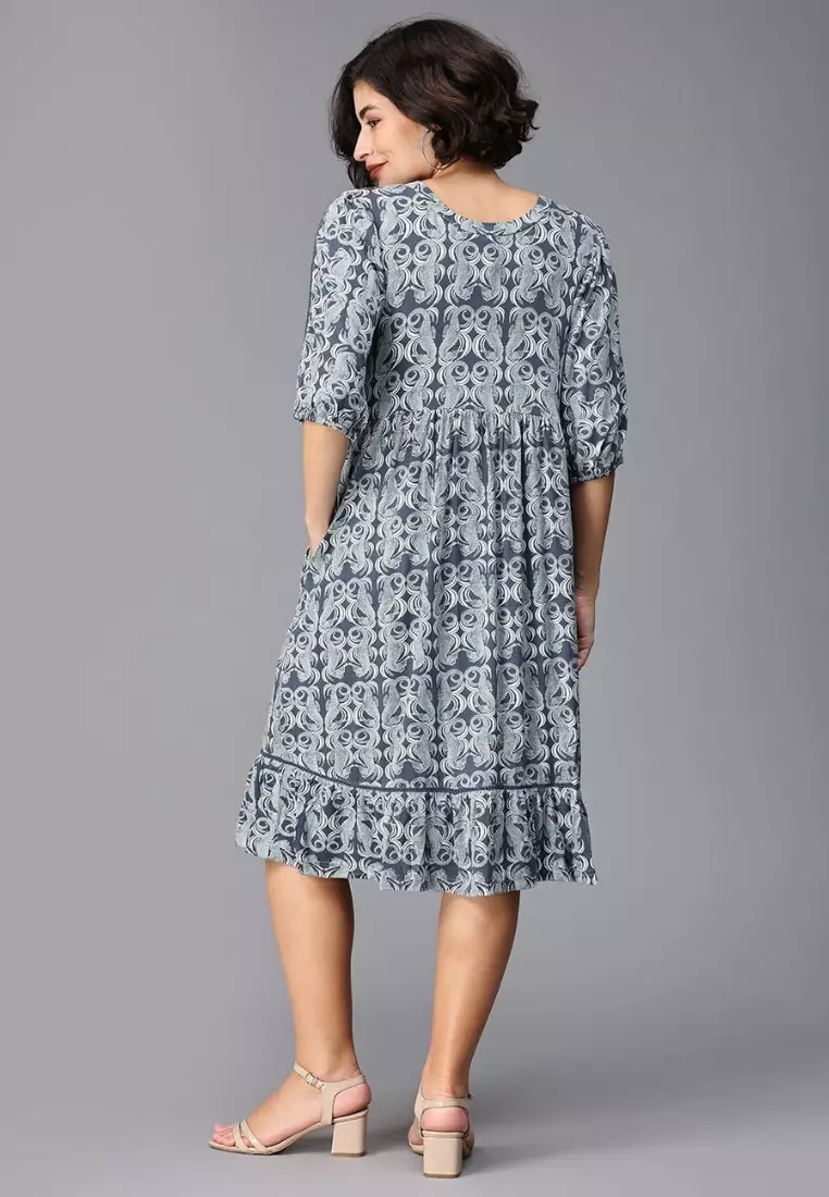 Darling Escape Maternity And Nursing Tier Dress