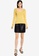Vero Moda yellow Khaiya Scoop Neckline Sweater 904DBAAFBEA20DGS_3