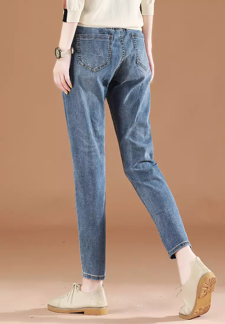 Girls fashion cheap jeans top