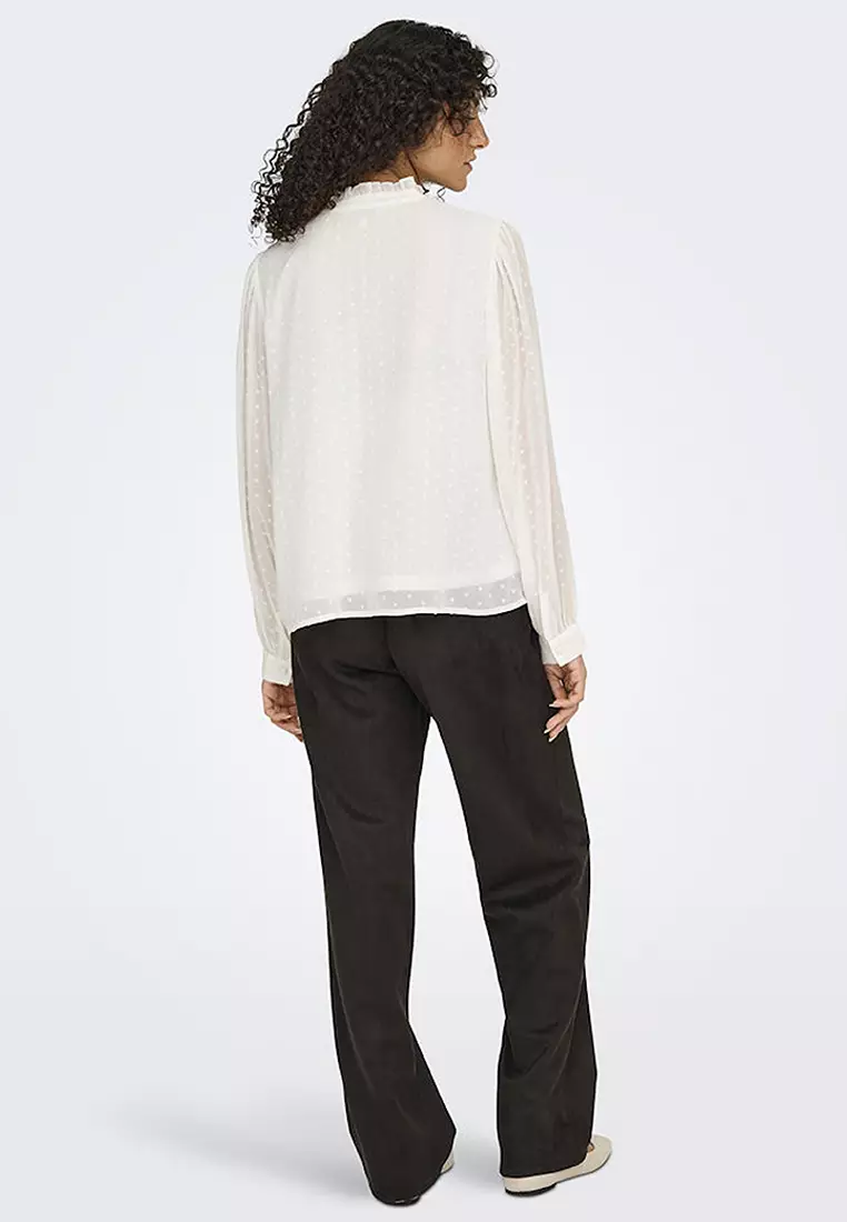 Long Sleeves Woven Top