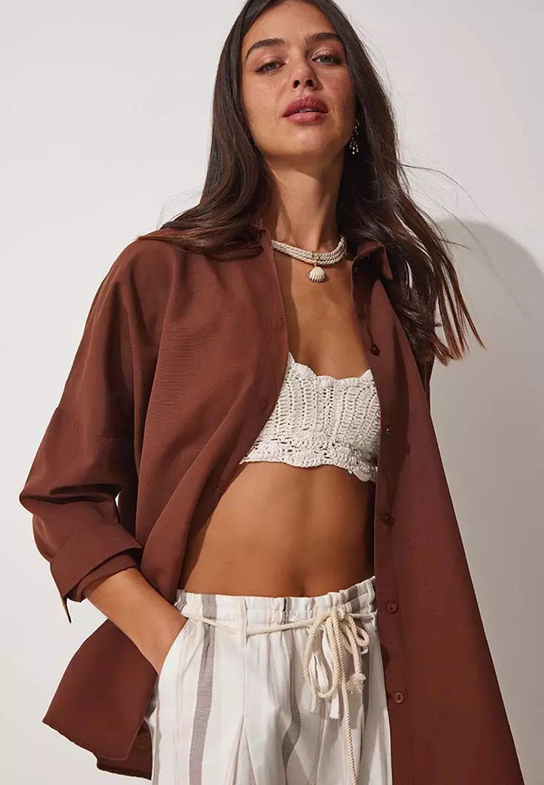 Oversize Long Basic Shirt