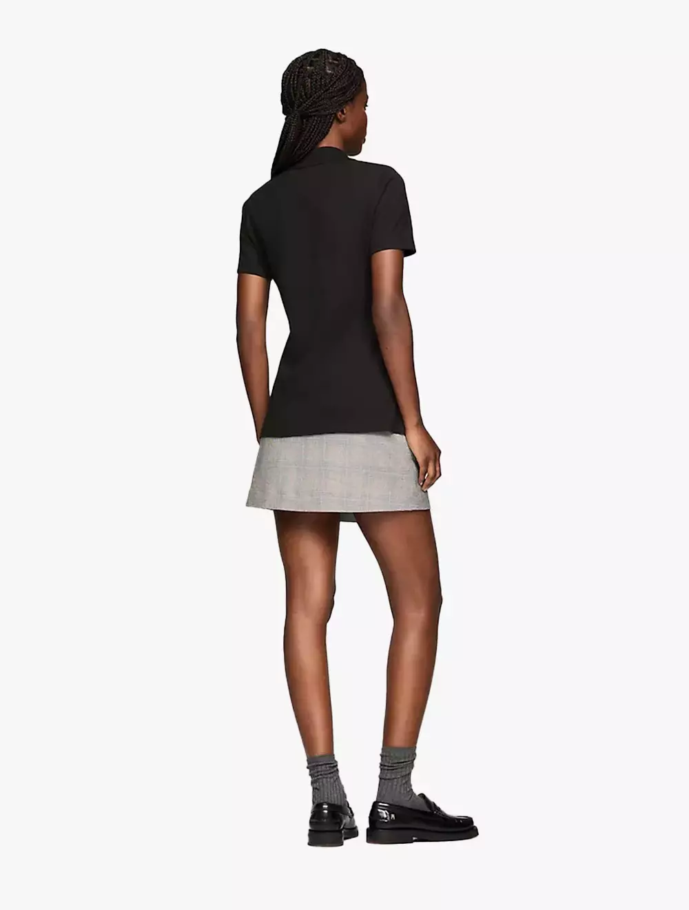 Tommy Hilfiger - Solid Stretch-Cotton Polo - Black - Black