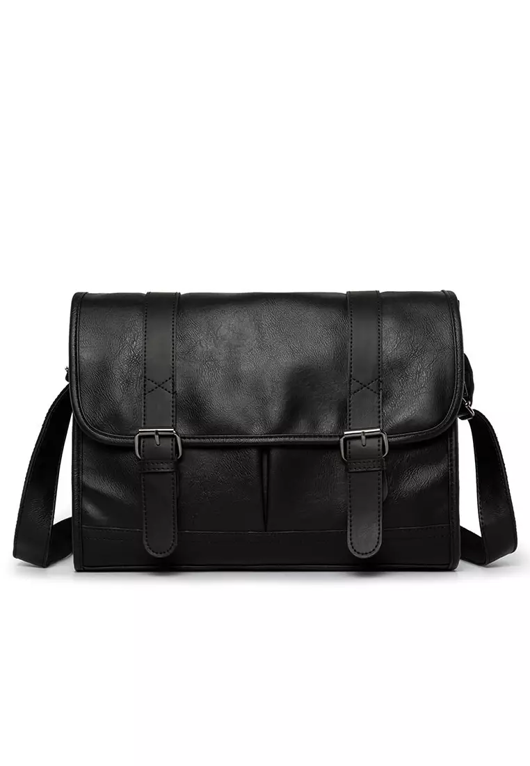 Buy Lara Men Flap Front Buckle Messenger Bag Online ZALORA Malaysia