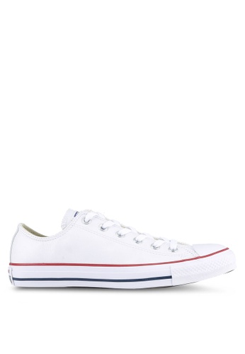 Converse white Chuck Taylor All Star Leather Core Ox Sneakers B8661SHB22CC01GS_1