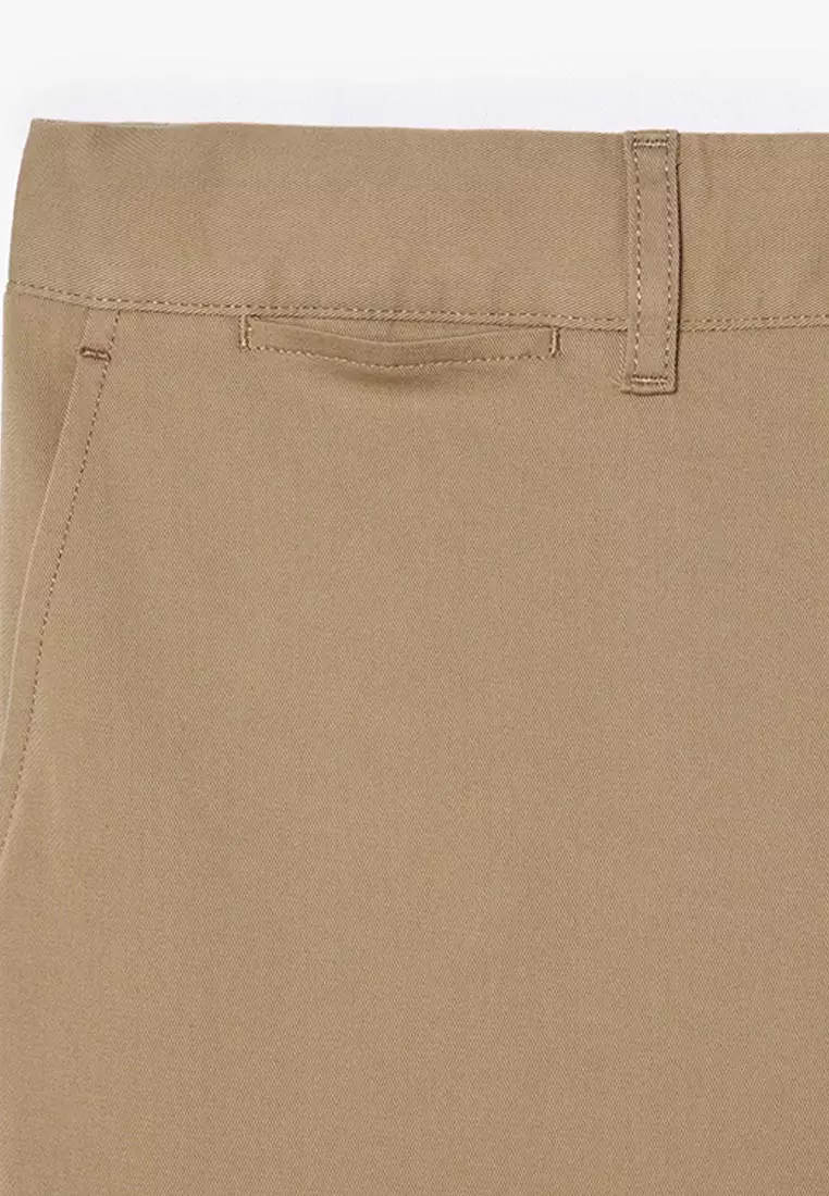 Slim Fit Stretch Cotton Pants