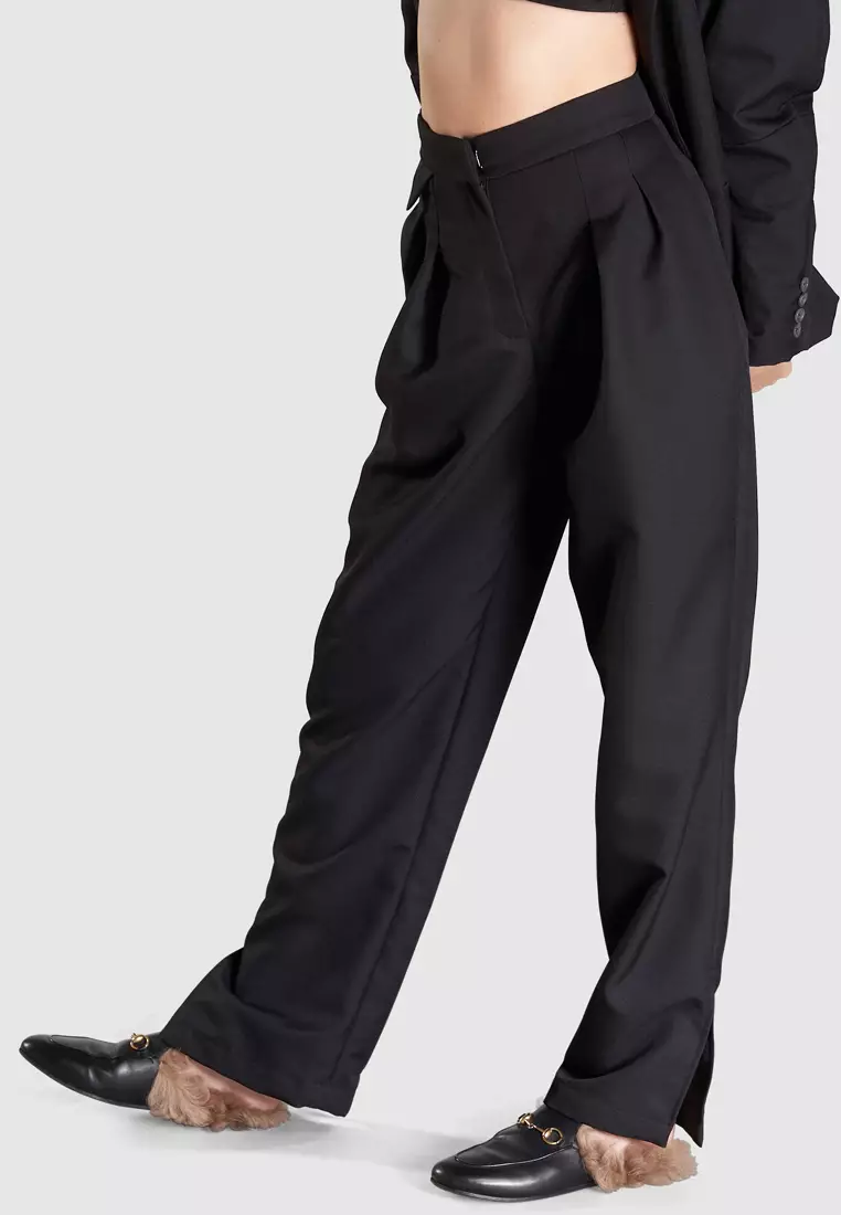 Buy D'I-SHEE Armani Pants High-Waisted Pleated Trouser 2024 Online