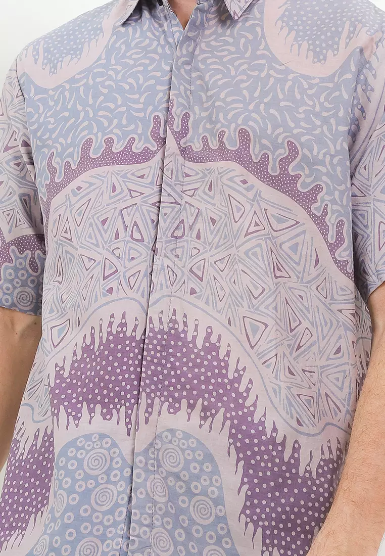 Piramid Kemeja Batik Premium Pria Casual Modern Lengan Pendek
