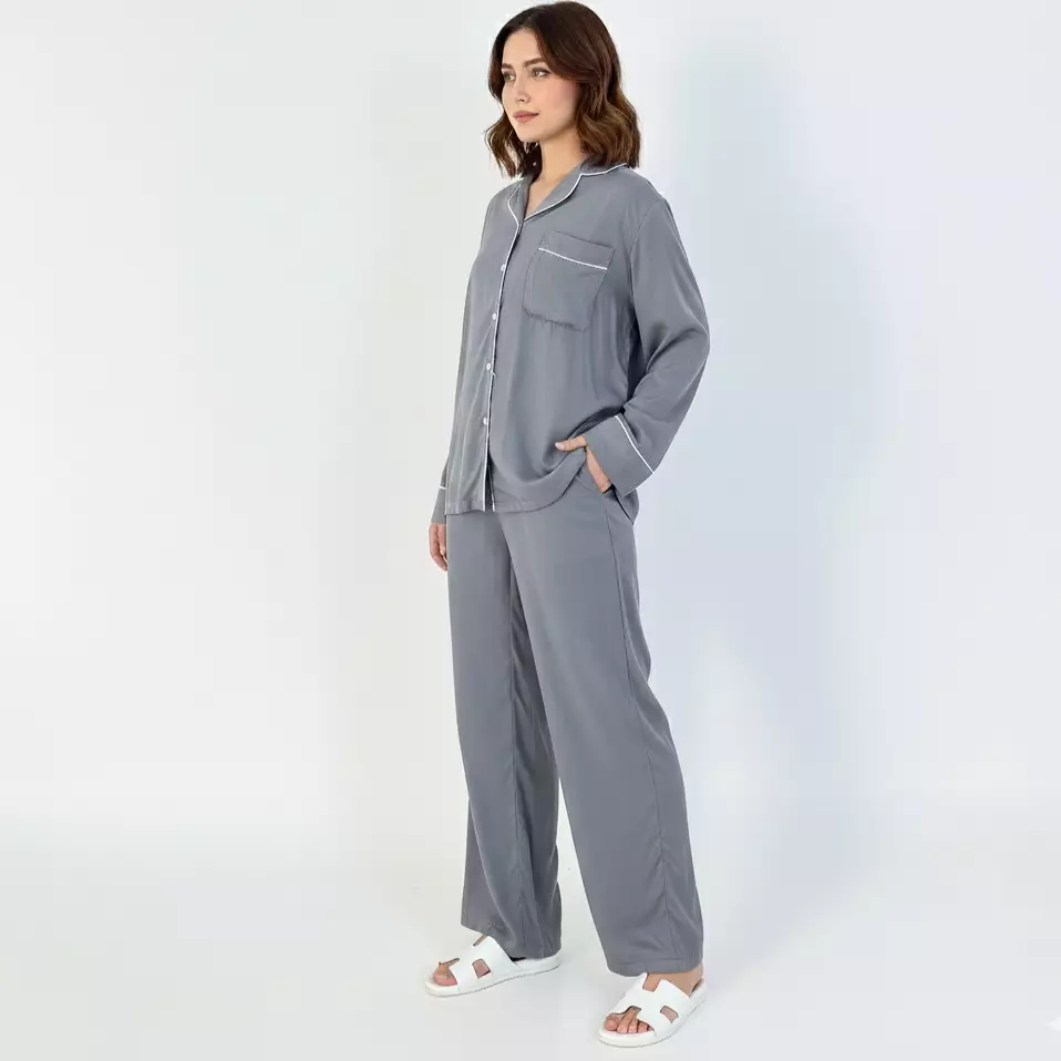 Setelan Baju Tidur Wanita - Premium Cotton Tencel Pyjamas Ellie
