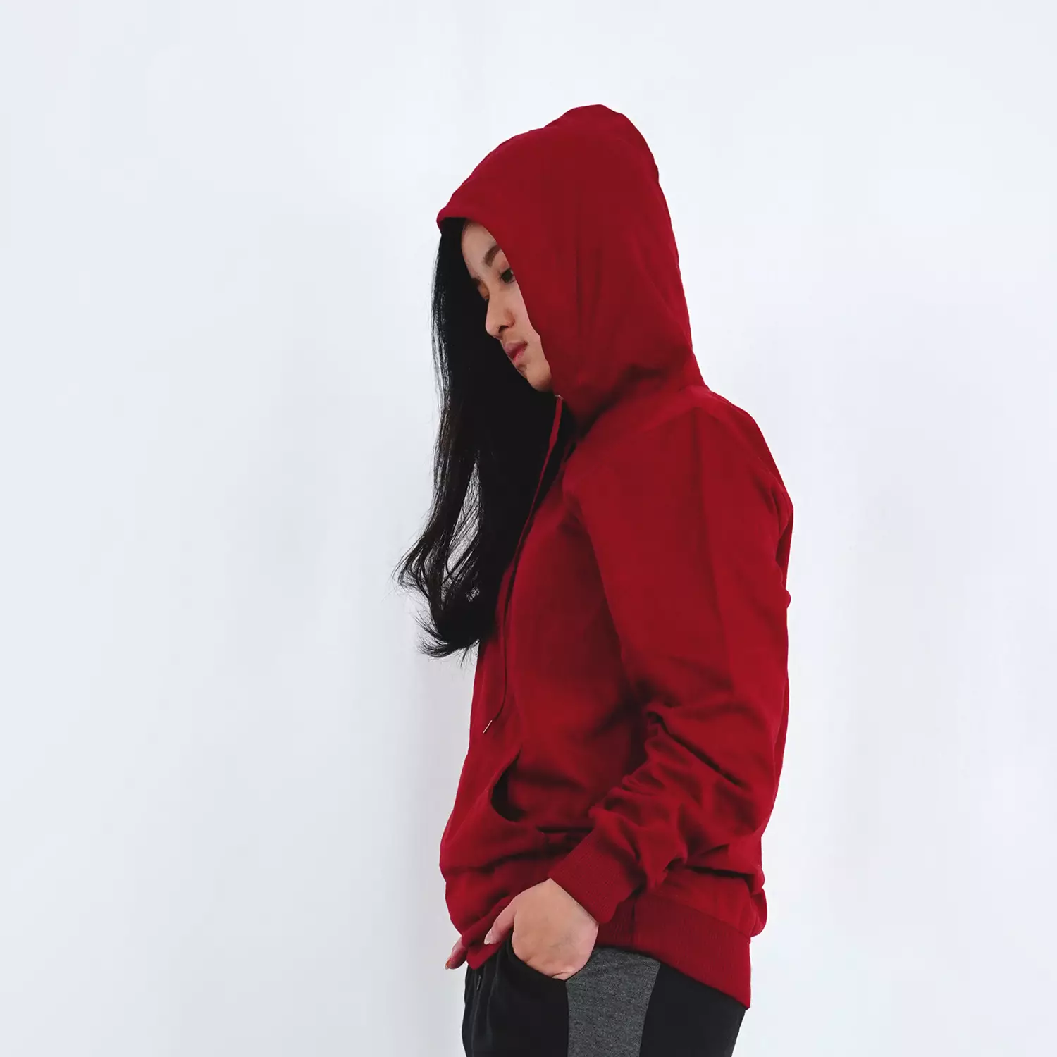 OKECHUKU Ola Sweater Hoodie Wanita Switer Bahan Fleece Basic Fashion