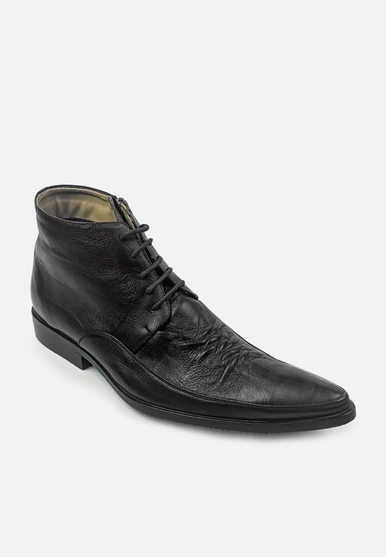 Joe Men Formal Ankle Boots Lace Up Cow Leather