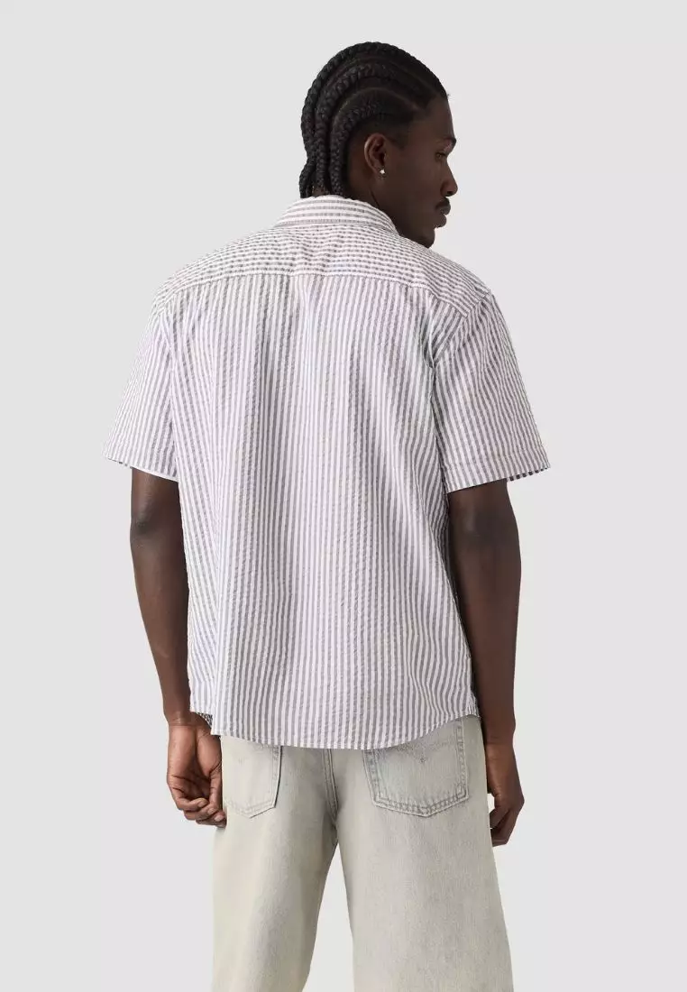 Men's Short-Sleeve Authentic Button-Down Shirt A9161-0029