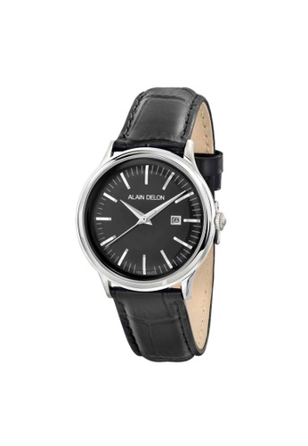 Buy Alain Delon Alain Delon Women Ad353 2332 Black Leather Watch Online Zalora Malaysia