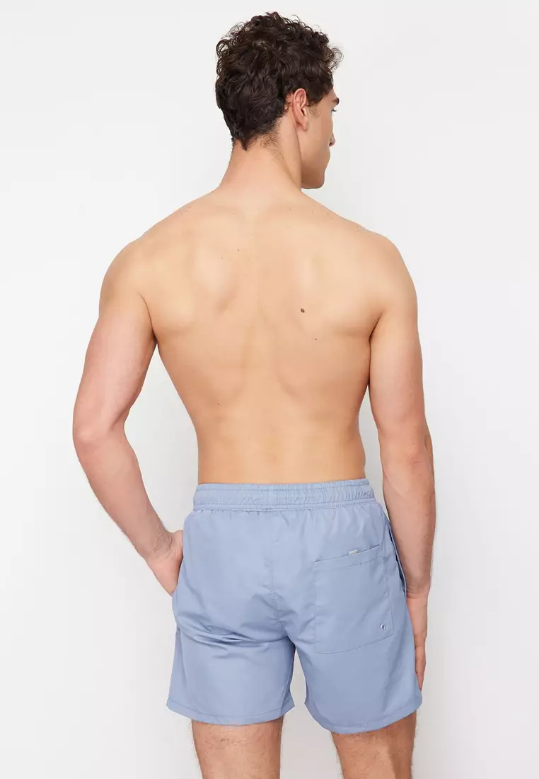 Light Blue Basic Standard Size Swimsuit Swim Shorts TMNSS20DS0023