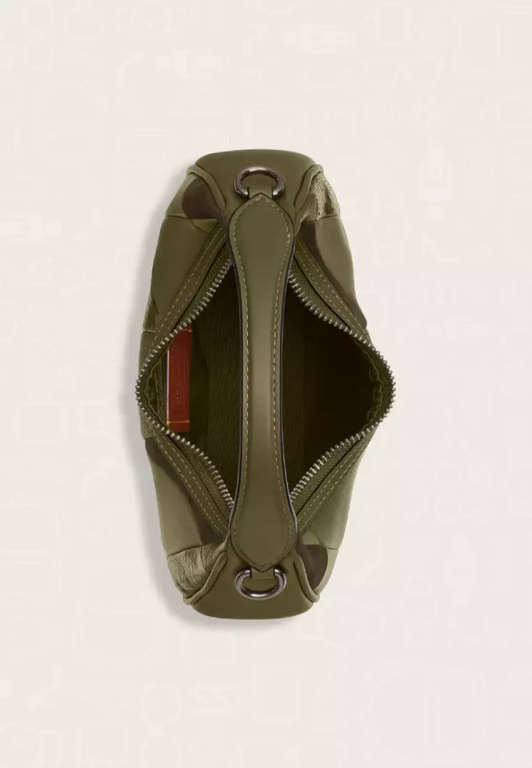 Coach Carmen Mini Crossbody Bag With Patchwork Olive Multi