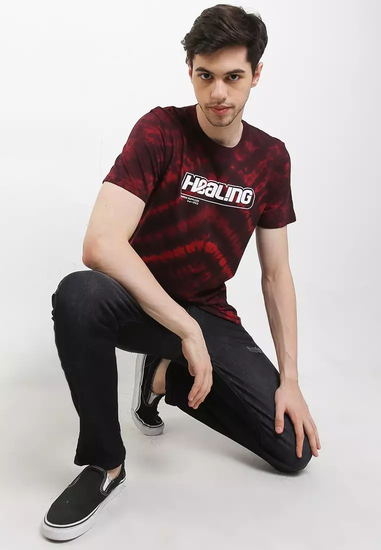 Sharks - Tie-Dye Inspiration Tshirt - Red [SGB1R0766]