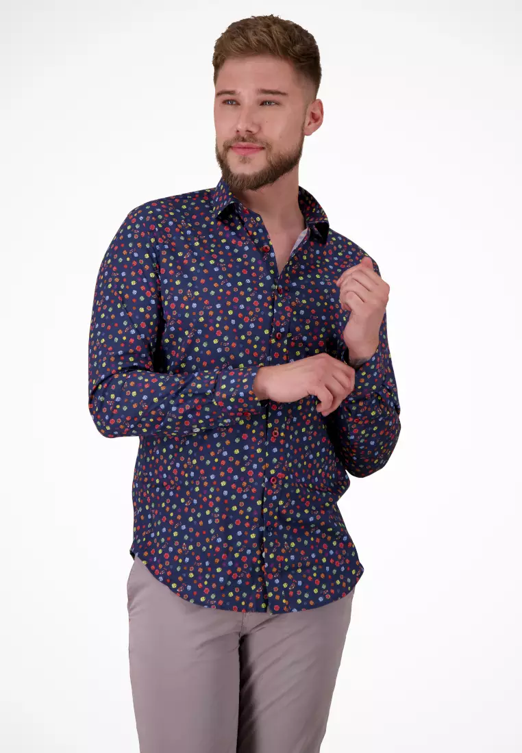 Men Classic - Long Sleeve Shirt - Mexican Skull (Calavera)
