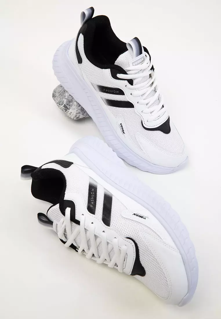 White-Black Unisex Sneaker 20601