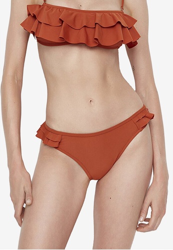 Trendyol red Ruffled Detail Bikini Bottom 1CA0BUS61A70B7GS_1