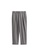 Hopeshow grey Folded Cuff Checkered Capri Pants 6BA7FAA9FC3D08GS_4