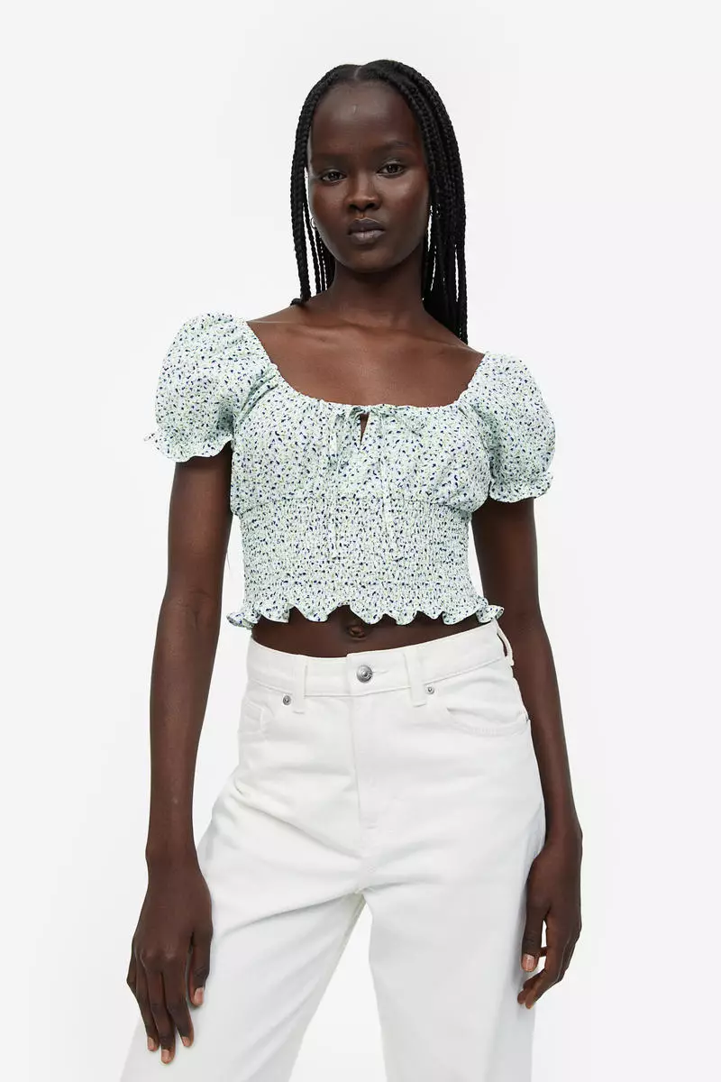 Puff sleeve blouse h&m outlet