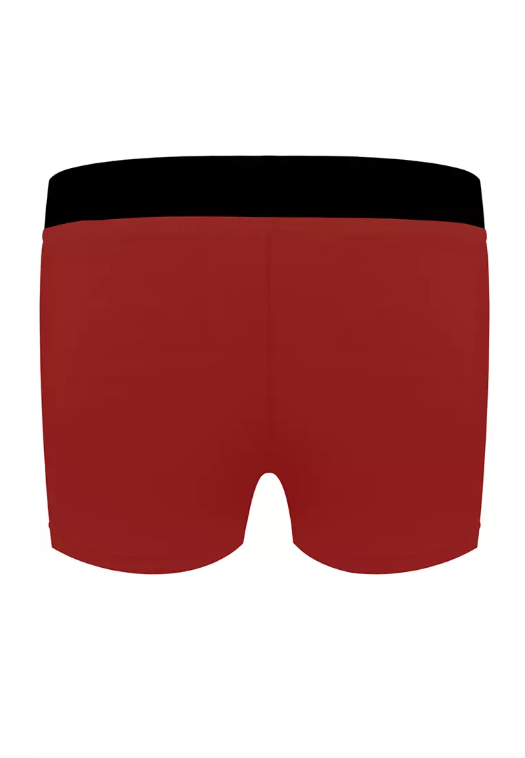 Iron Man Red Swim Trunks Boys Kids Swimwear