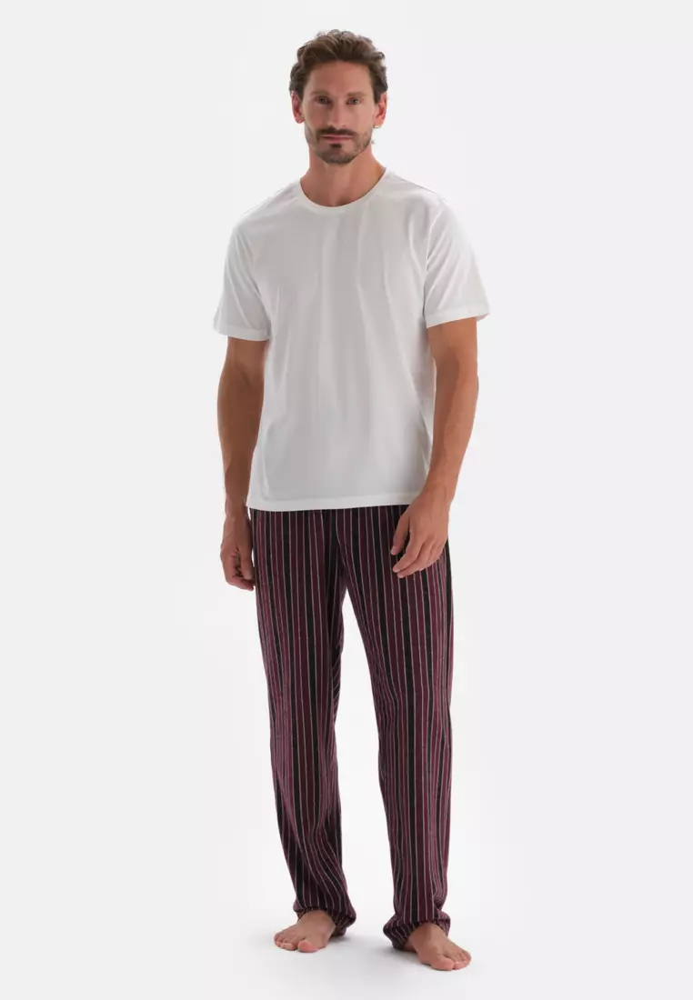 Black Pants, Regular Fit, Long Leg, Sleepwear for Men