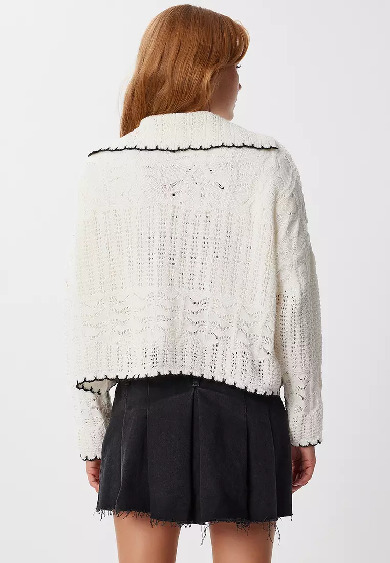 Openwork Knit Cardigan