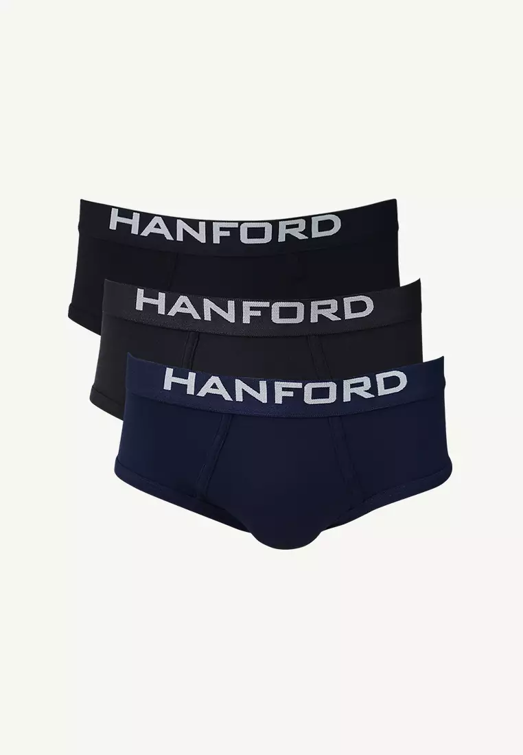 Premium Ribbed Cotton Hipster Men's  Briefs Axton - Asstd (3in1 Pack)