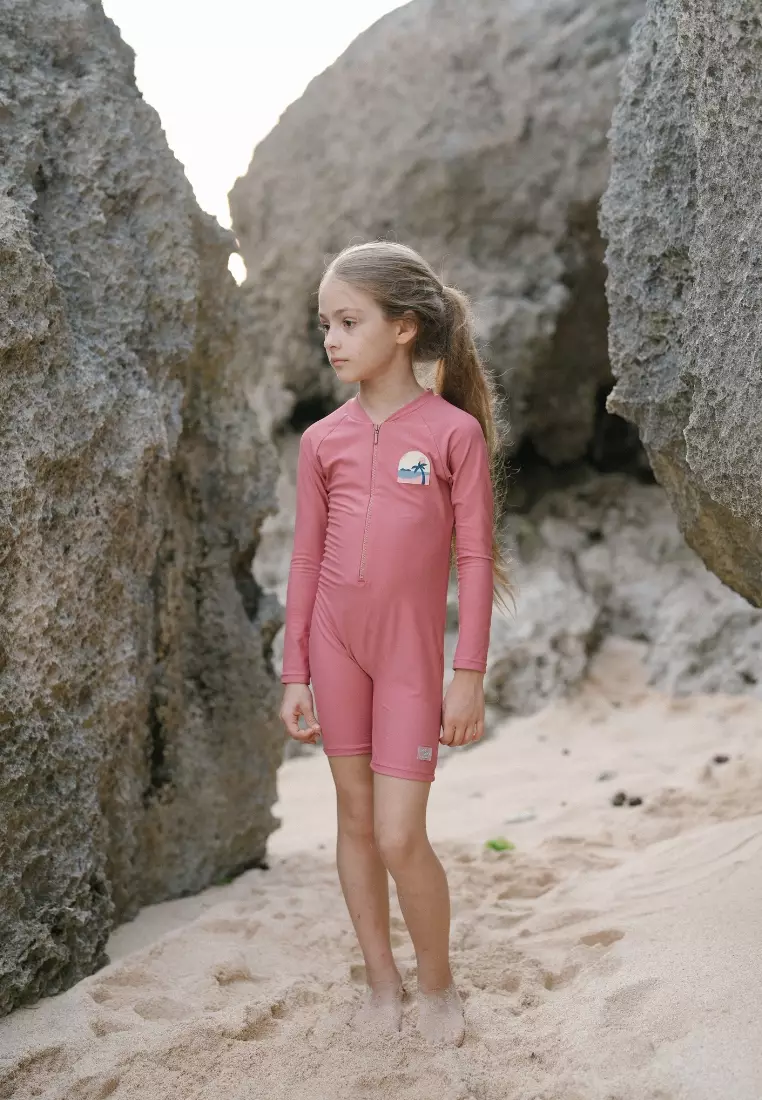 Soleil Unisex Long Sleeves Diving - Dusty Cedar