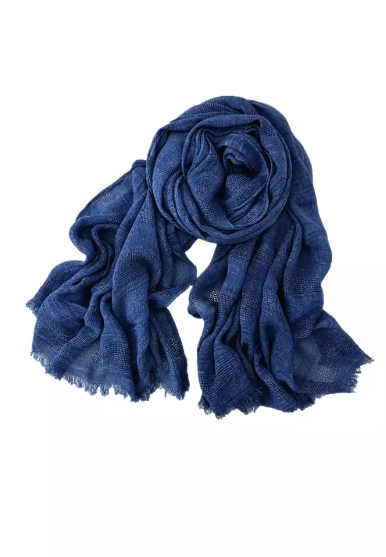 Buy OPCHIC Jacquard Hollow Solid Color Cotton Scarf 2025 Online