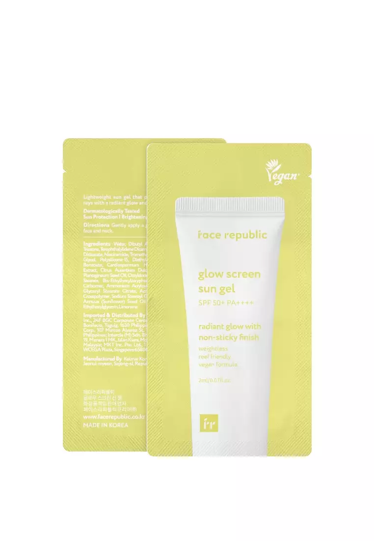 Buy Face Republic Glow Screen Sun Gel 2mL (10 pcs) 2024 Online ZALORA