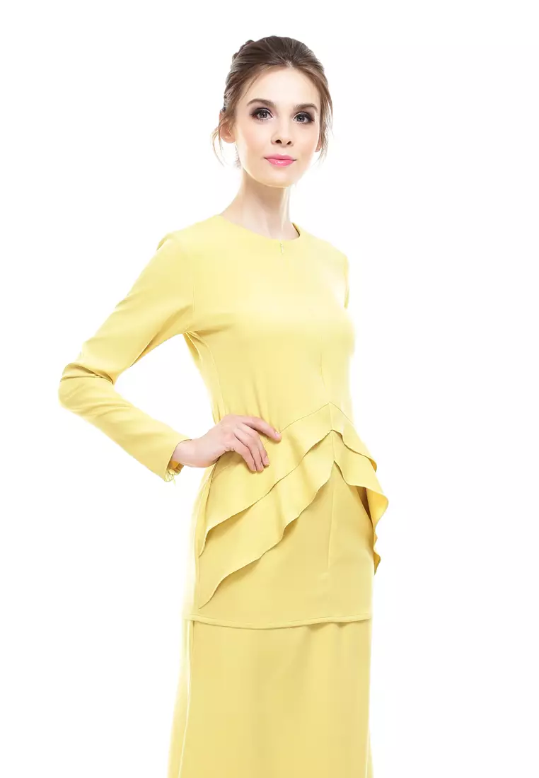 Vecona Kurung Modern in Yellow