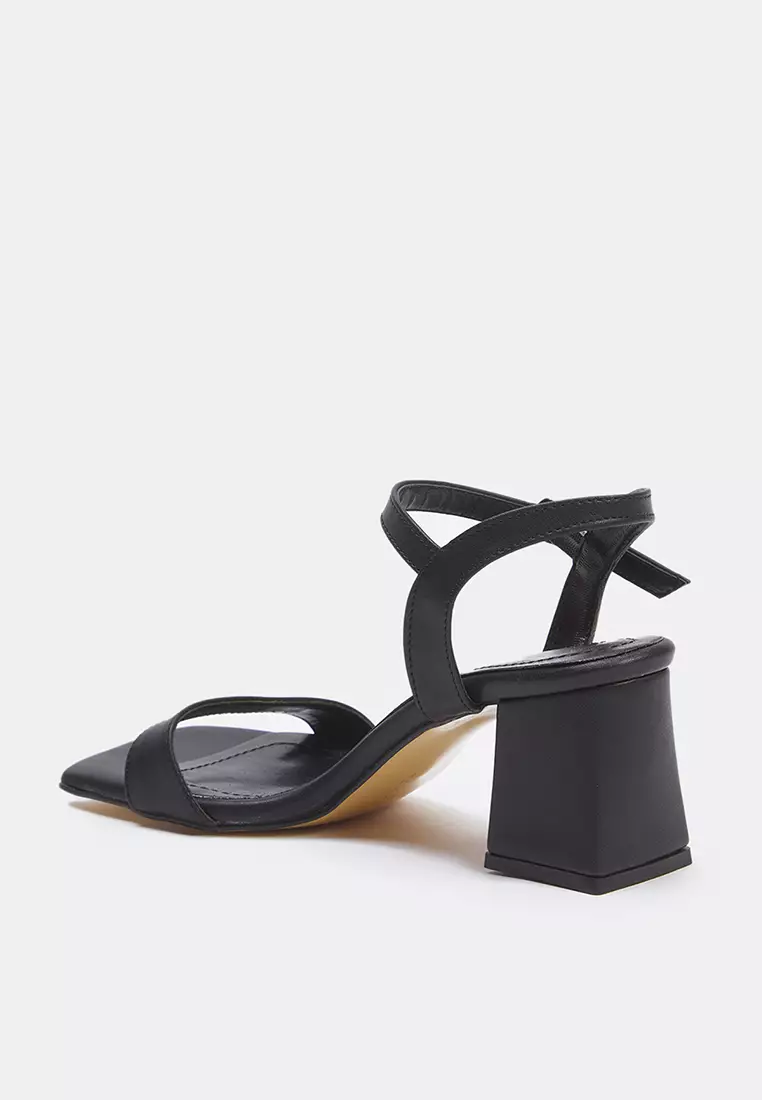 Square Toe Block Sandals