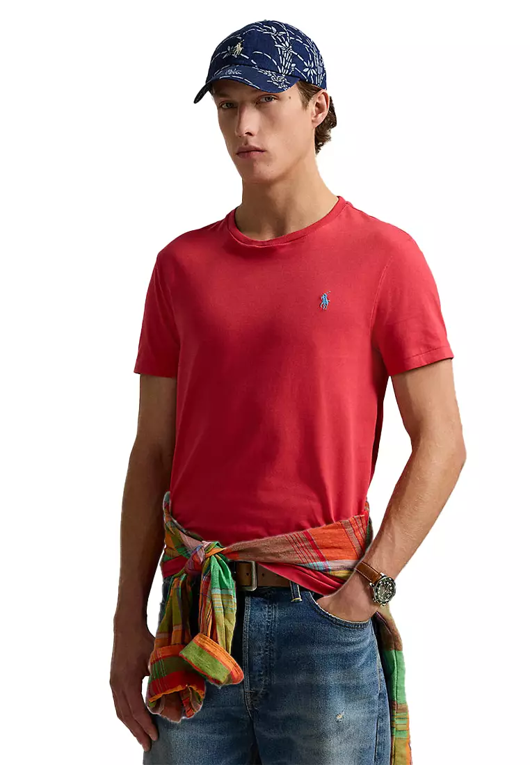 Custom Slim Fit Jersey Crewneck T-Shirt