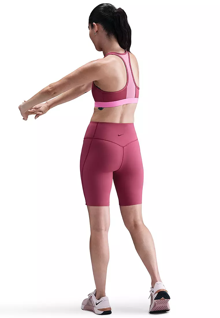 Swoosh Front Zip Medium-Support Padded Sports Bra