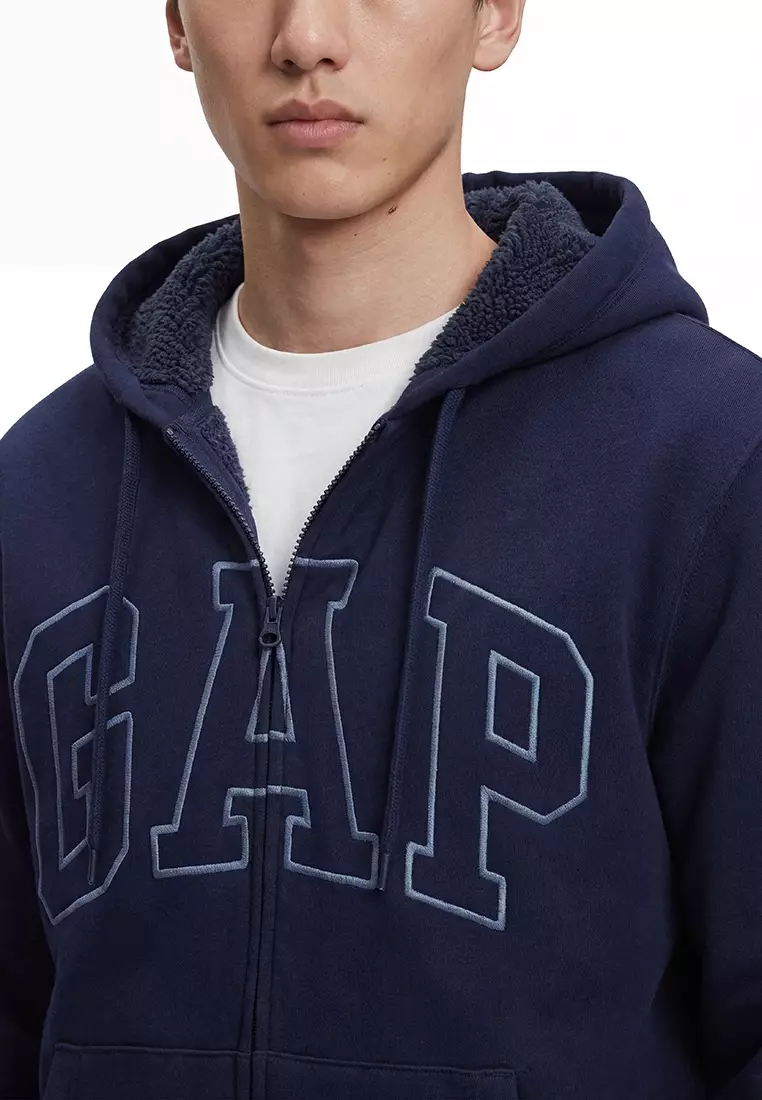 Arch Sherpa Zip Hoodie