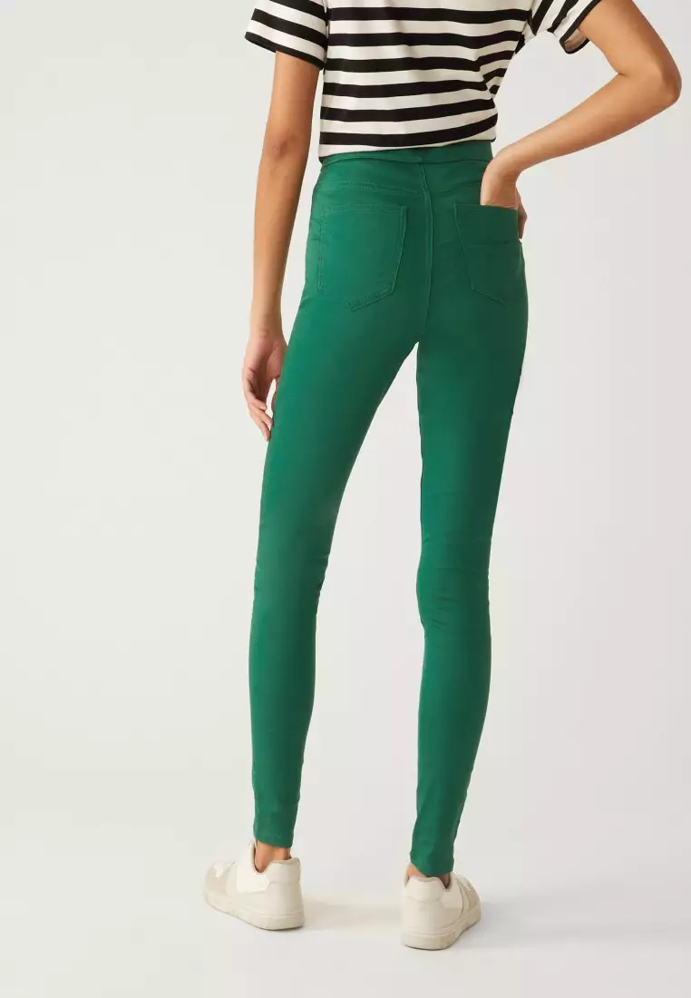 Buy marks & spencer green jeggings in India @ Limeroad