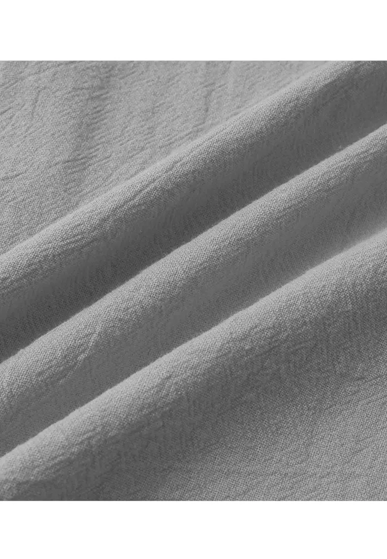 Loose Square-neck Linen Shirt YL-SKD01