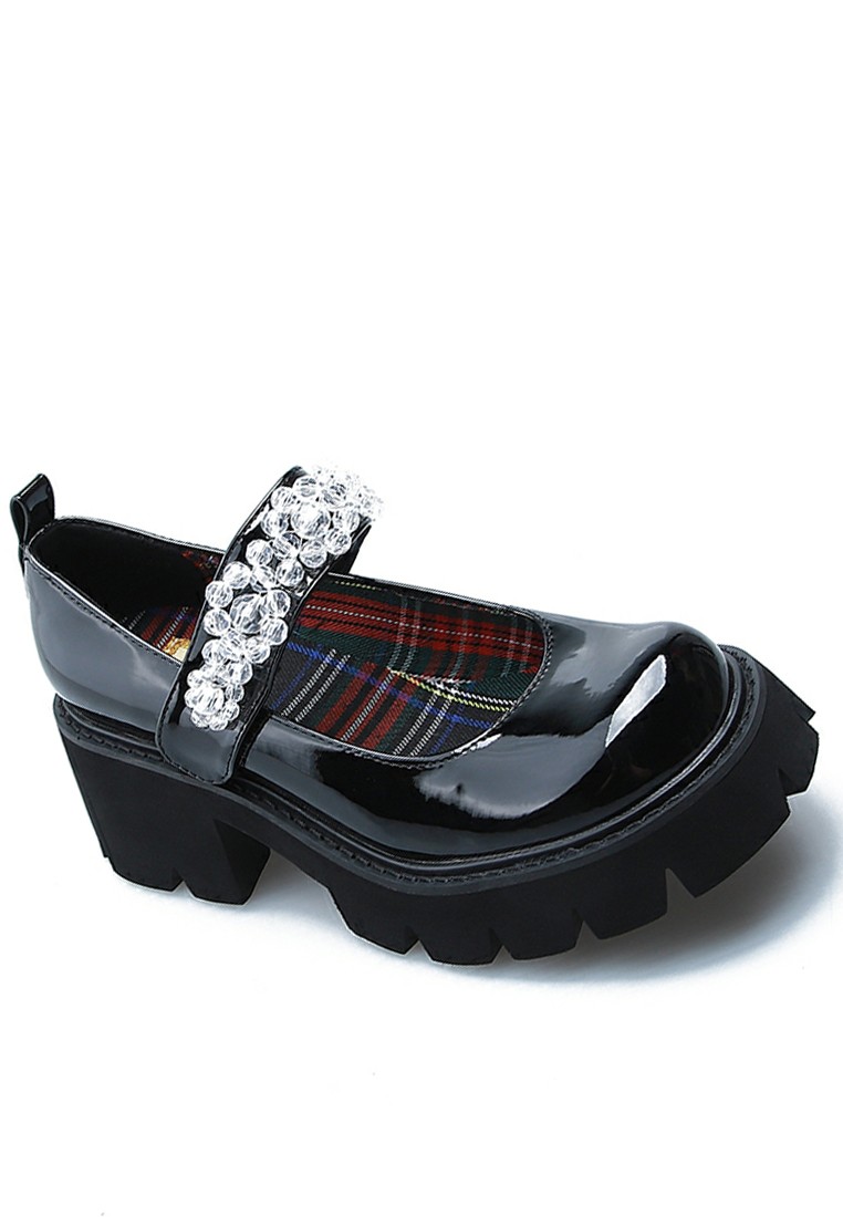6CM Rhinestones Strap Mary Jane Shoes YLT533-6